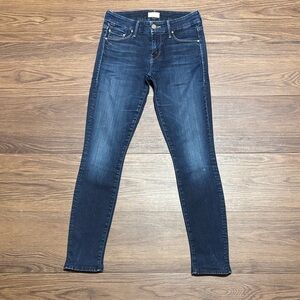 MOTHER The Looker No Play Skinny Jeans Dark Wash High Rise Sz 25 USA